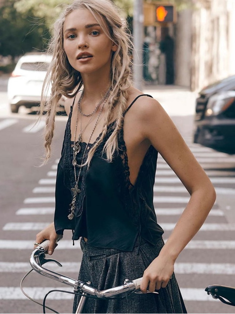NWT Free People Luelle Layer Necklace in Silver - Picture 13 of 14